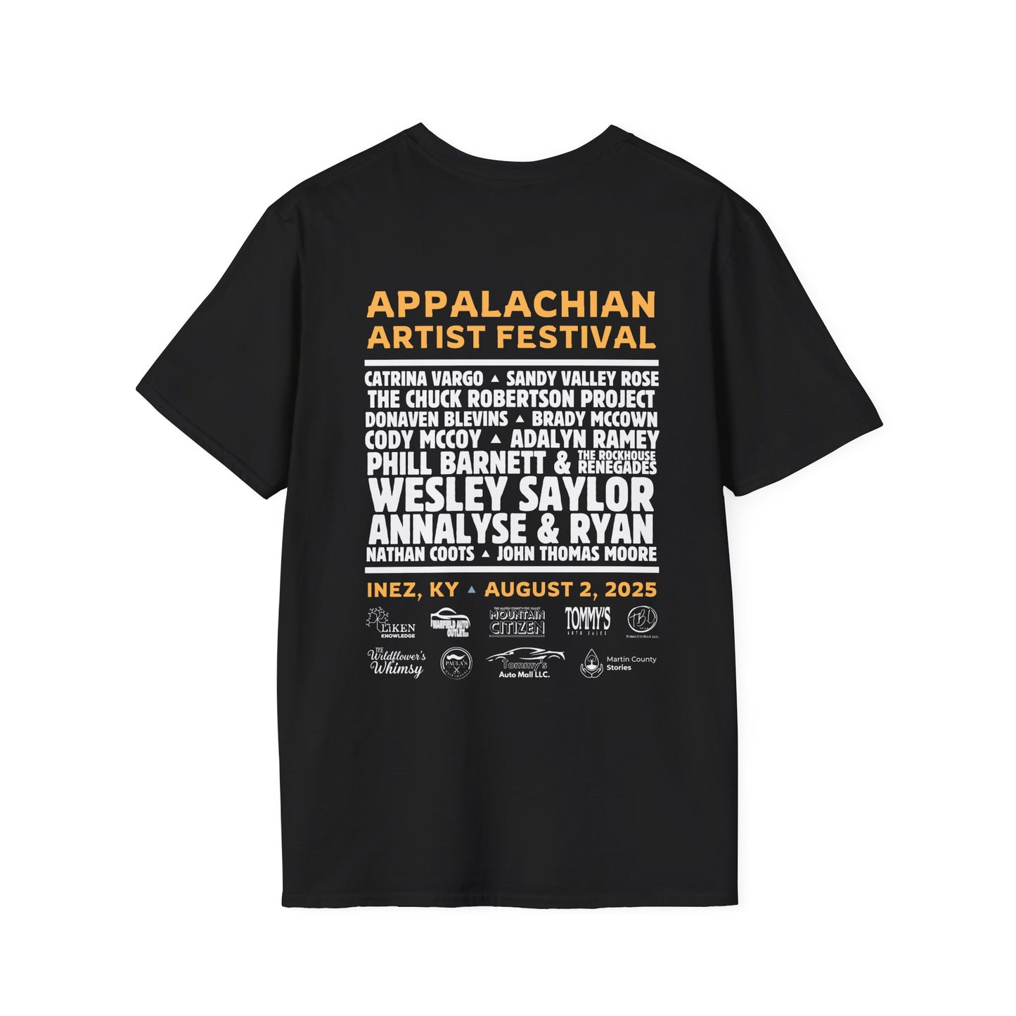 Official Appalachian Artist Festival T-Shirt 2025
